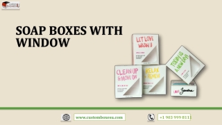 Get Soap boxes with window and high quality printing in USA