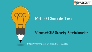 2021 Microsoft 365 Security Administration MS-500 Updated Dumps