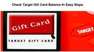 Check Target Gift Card Balance In Easy Steps