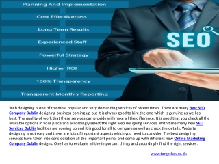 Best SEO company Aberdeen & SEO Services Dublin