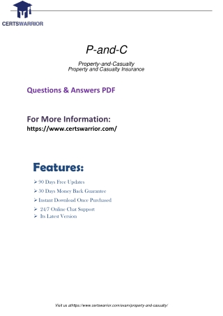 Property-and-Casualty Exam Practice Study Guides 2020