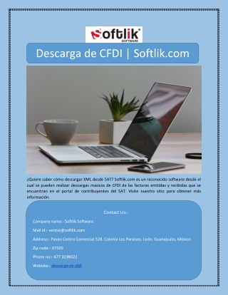 Descarga de CFDI | Softlik.com
