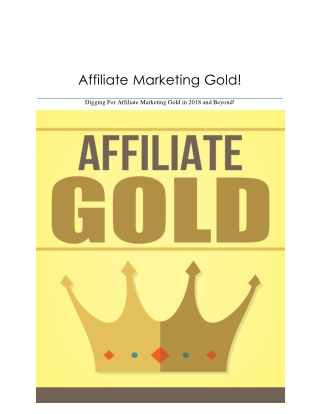 Affiliate Gold