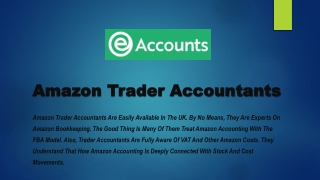 Amazon Trader Accountant – eAccount Ltd