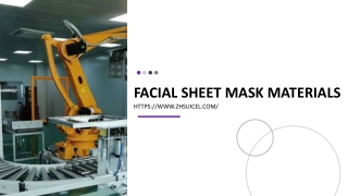 Facial Sheet Mask Materials