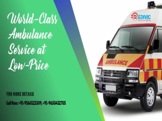 Obtain Superb Emergency Ambulance Service in Patna by Medivic