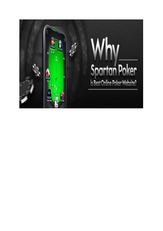 5 Websites To Play Online Poker - Spartan Poker