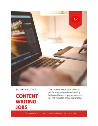 A Career in Content Writer Jobs for Graduates
