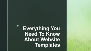 Everything You Need To Know About Website Templates