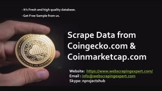 Scrape Data from Coingecko.com & Coinmarketcap.com