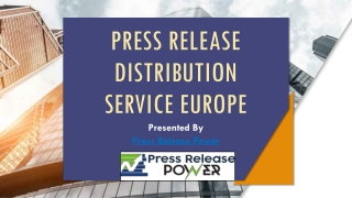 Press Release Distribution Service Europe