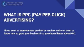 WHAT IS PPC (PAY PER CLICK) ADVERTISING?