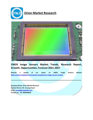 CMOS Image Sensors Market Size, Share, Impressive Industry Growth, Report 2027