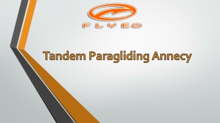 Discover our Tandem paragliding flights above lake Annecy