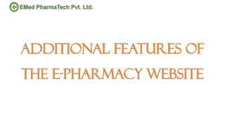 7 Additional Features Of The ePharmacy Website