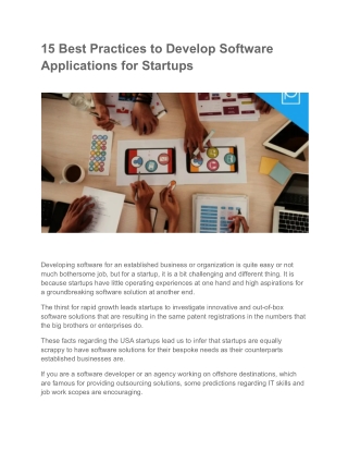 15-best-practices-to-develop-software-applications-for-startups