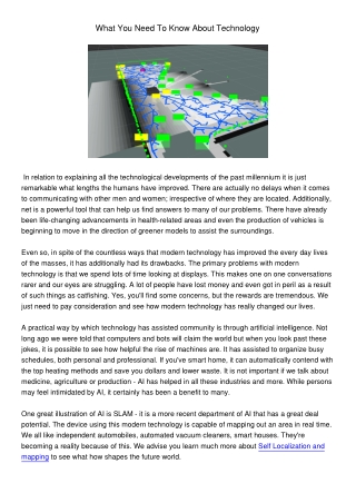 WhatYouNeedToKnowAboutTechnology