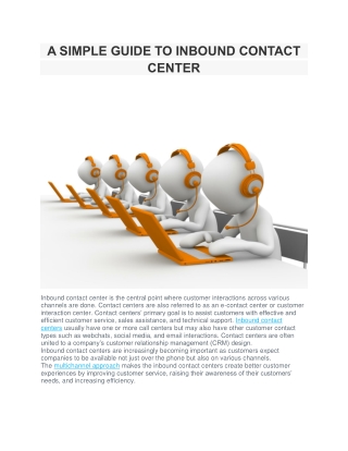 A SIMPLE GUIDE TO INBOUND CONTACT CENTER-converted