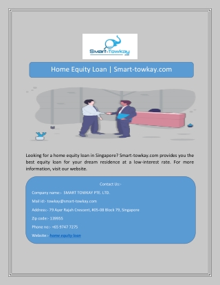 Home Equity Loan | Smart-towkay.com