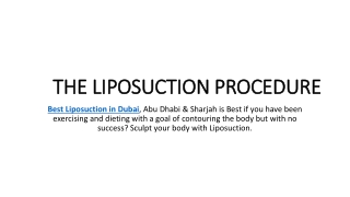 THE LIPOSUCTION PROCEDURE