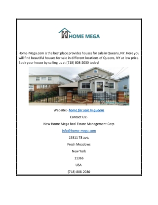home for sale in queens | Home Mega