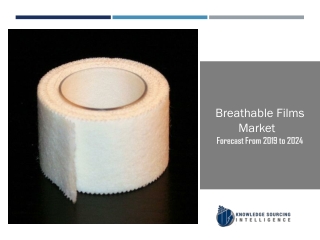 Breathable Films Market to be Worth US$4,101.393 million by 2024