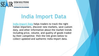 India Import Data