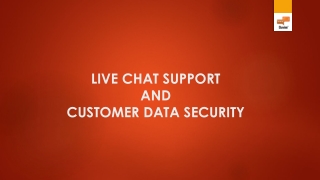 Live Chat Support And Customer Data Security