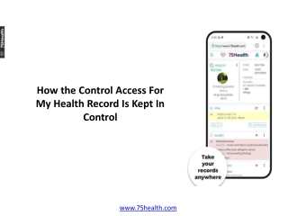 How the Control Access For My Health Record Is Kept In Control