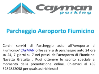 Parcheggio Aeroporto Fiumicino
