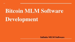 Bitcoin MLM Software Development