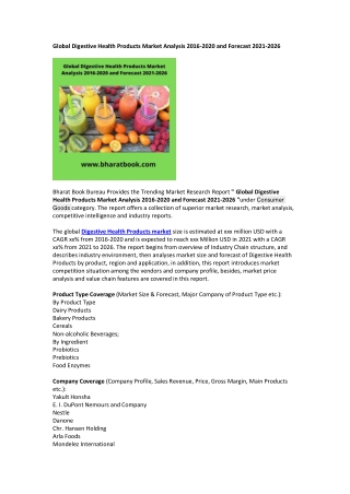 Global Digestive Health Products