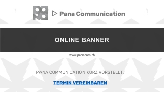 ONLINE BANNER - Panacom.ch
