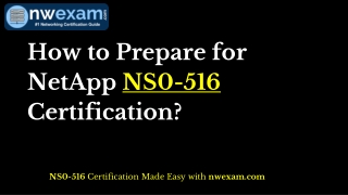 How to Prepare for NetApp NS0-516 Certification?