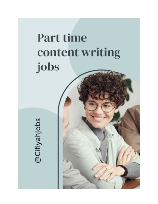 Part time content writer jobs for students