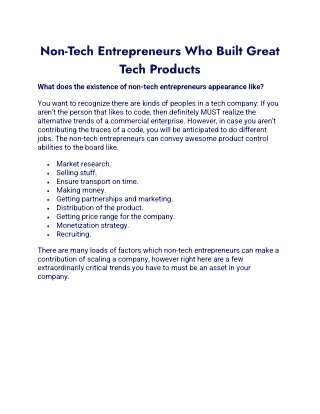 Non-Tech Entrepreneurs Who Built Great Tech Products