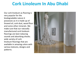 Cork Linoleum Flooring