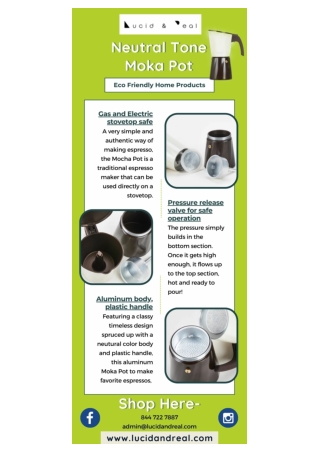 Usable Moka Pot Espresso At $60.00 | Lucid and Real