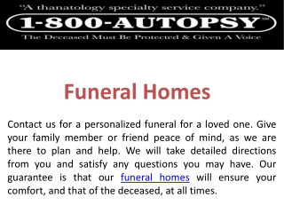 Funeral Homes