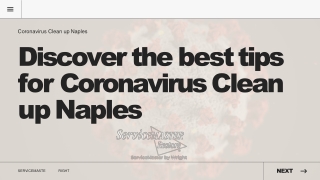 What Are The Essential Tips For Coronavirus Clean Up