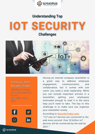 Understanding Top IoT Security Challenges