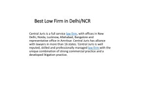 Best Low Firm in Delhi/NCR
