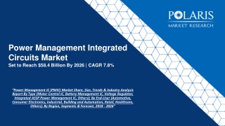 Power Management Integrated Circuits Market Strategies & Forecasts, 2020 to 2026