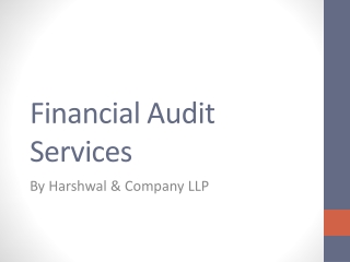 Professional Financial Services Auditing in the USA - HCLLP