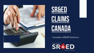 SR&ED Claims Canada – Canadian SR&ED Solutions