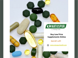 Buy Low Price Supplements Online - Natuspur Health