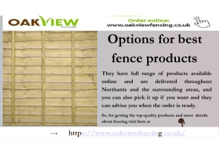 Options for best fence products