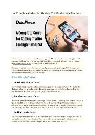 The Ultimate Guide to Getting Traffic from Pinterest