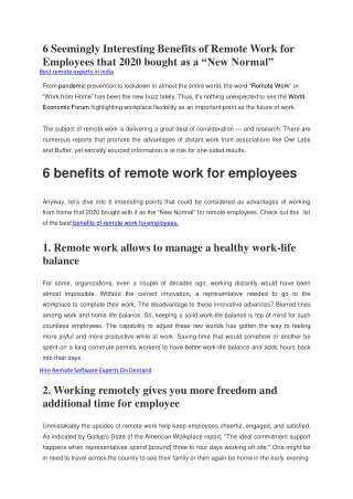 Best remote IT experts in india