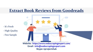 Extract Book Reviews from Goodreads